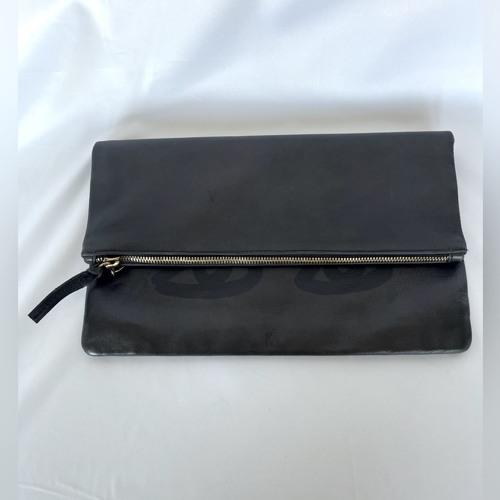 Clare V Foldover Clutch With Eyes